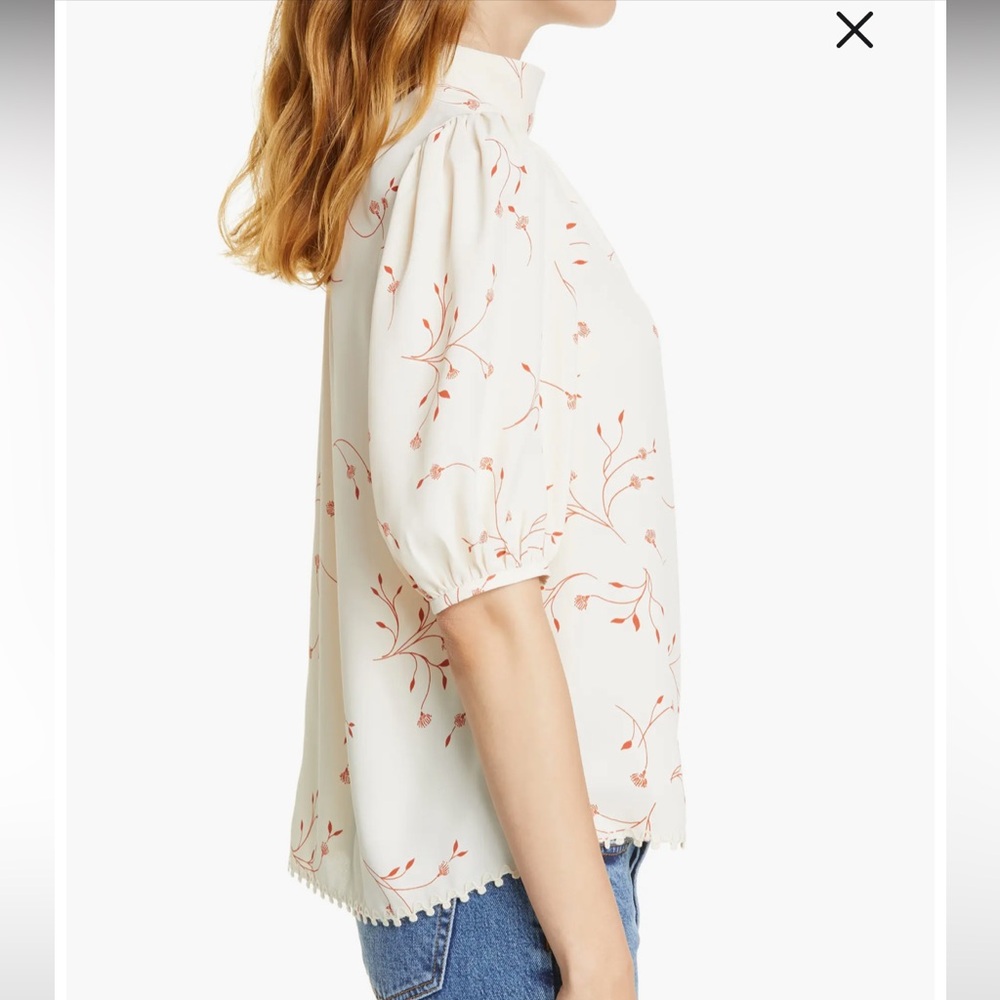 NWT Joie Alfrie Floral Print Blouse, Small - Picture 3 of 14